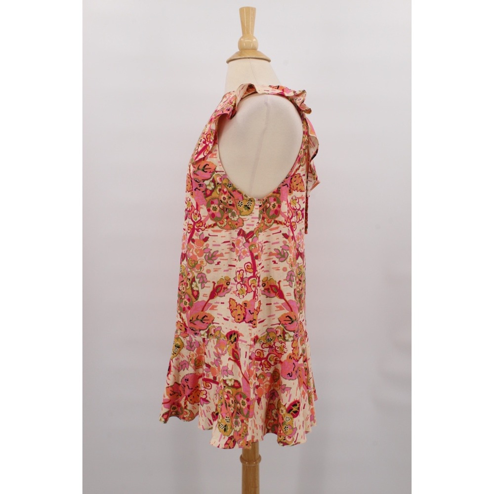 Free People Tunic Dress womens Small "Summer In Tulum" linen Blend - Picture 2 of 13